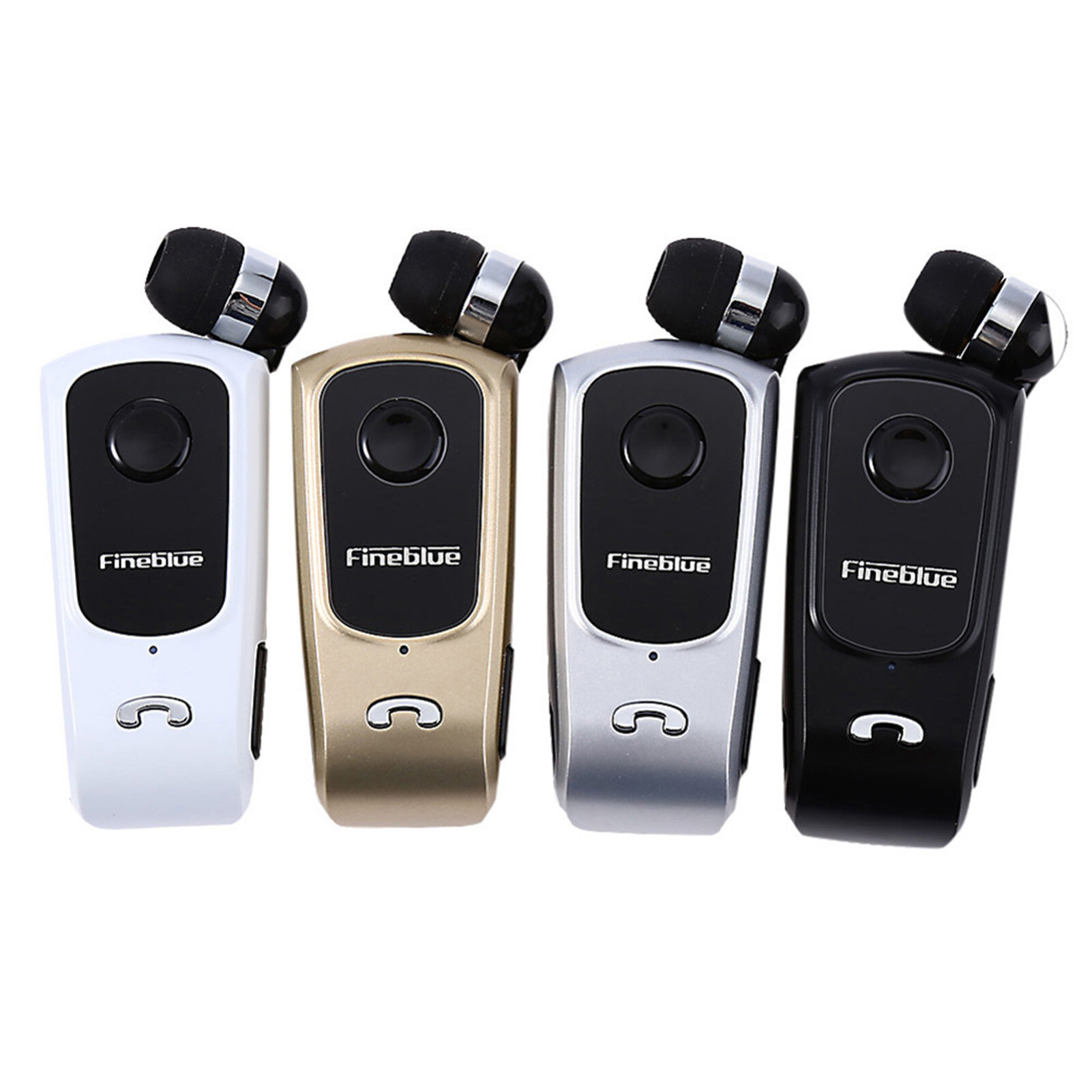 H-E Tai Nghe Bluetooth Không Dây Đơn Phương Kẹp Cổ Áo Cảnh Báo Rung Fineblue F920