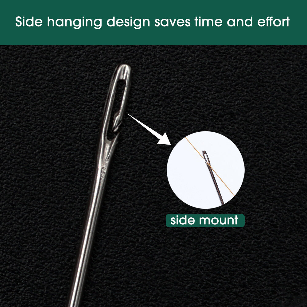 12Pcs Multi-size Side Opening Blind Needle Sewing Self-Threading Hand Needles Embroidery Handmade DIY Accessories
