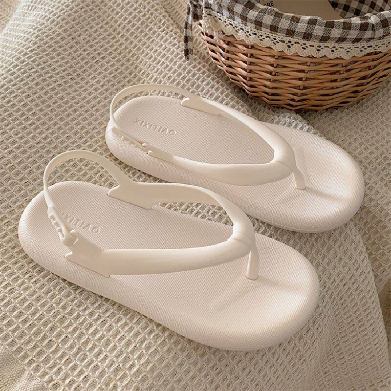 RENBEN flip flops and slippers for women which is crafted with knit material and with non-slip sole