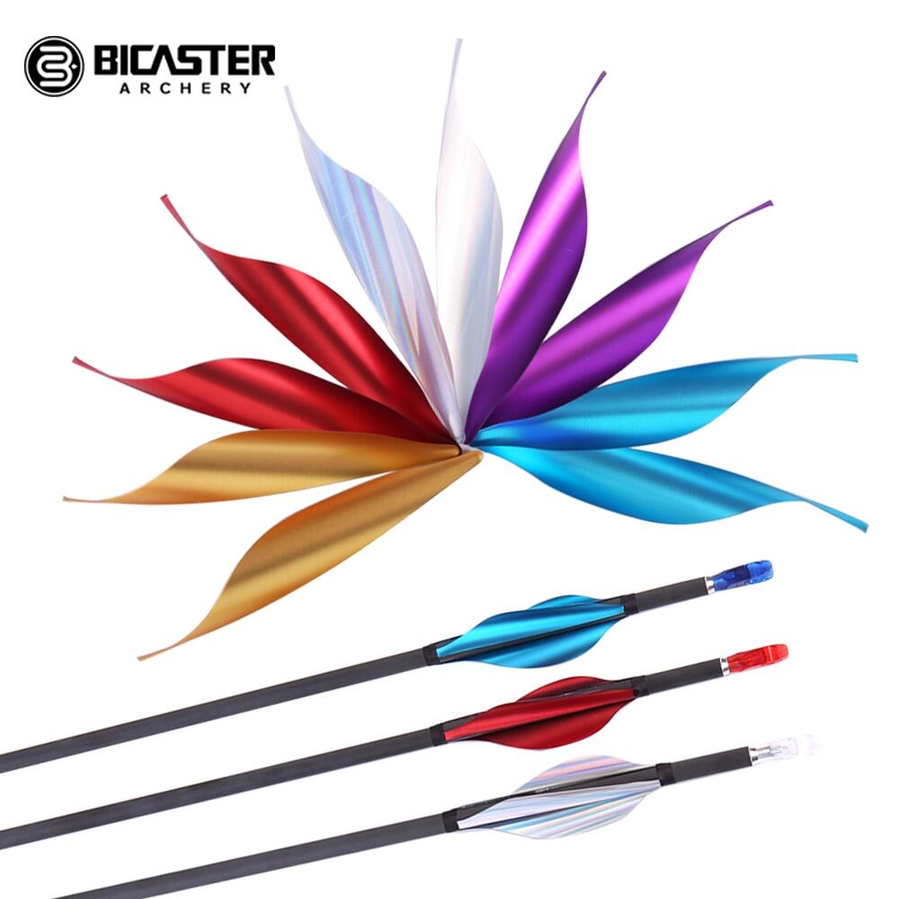 Bicaster Spin Vanes 2inch LH/RH Arrow Vanes Fletches - 50pcs