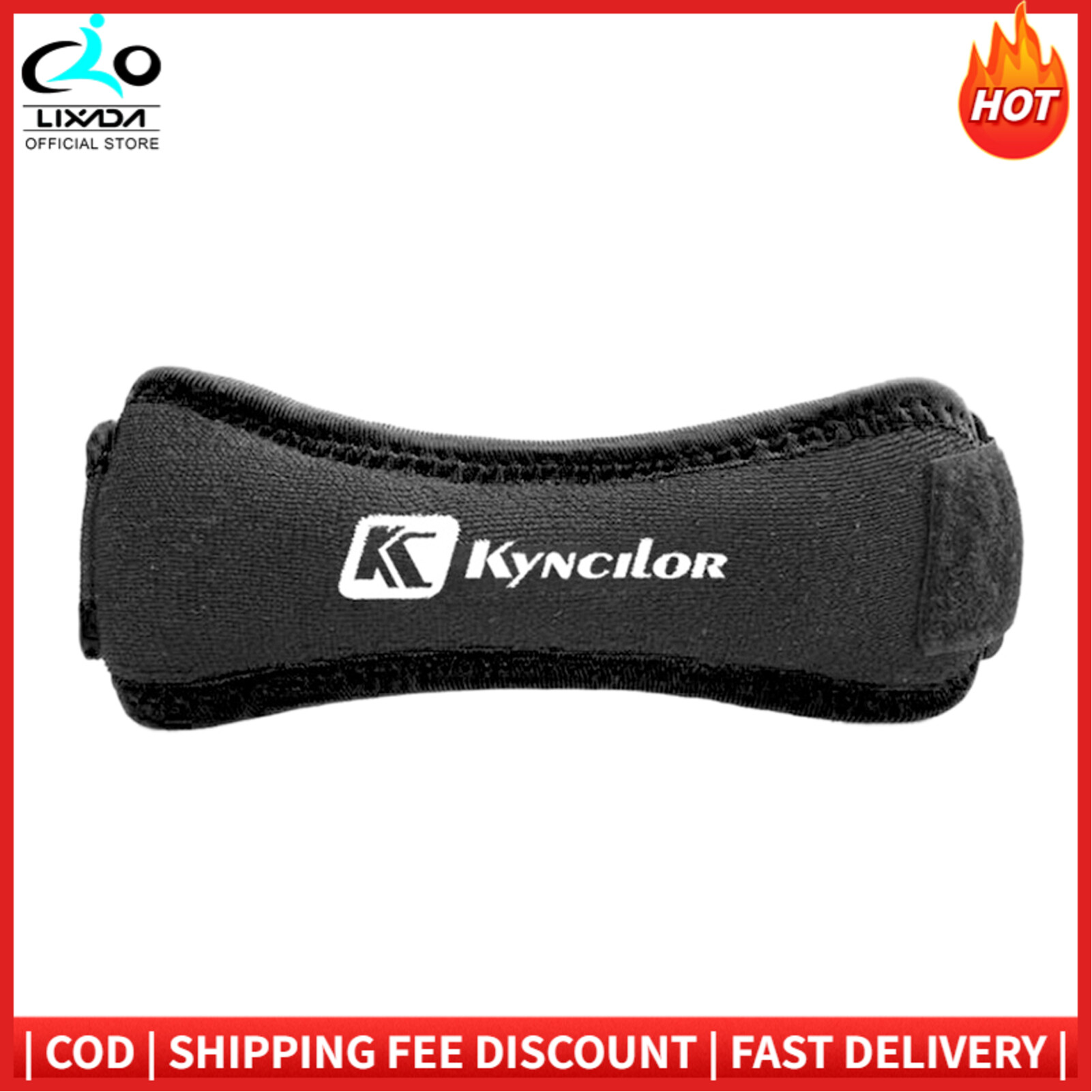 1PC Adjustable Knee Patellar Tendon Support Strap Band Knee Support Brace Pads for Outdoor Sport Rose Red