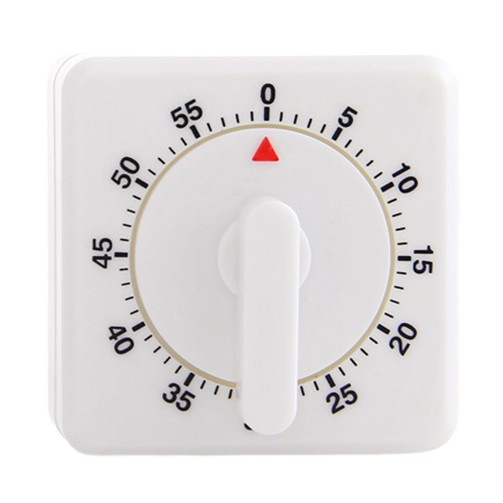 Farfi Square 60 Minutes Study Timer Plastic Loud Sound Kitchen Timer for Living Room Useful Alarm Timer