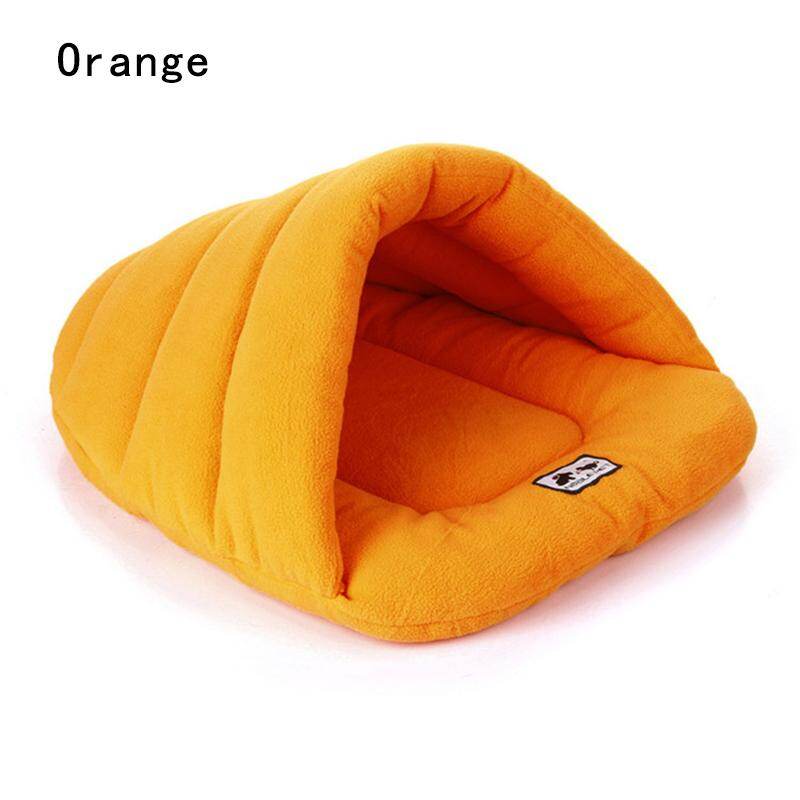 【HATELI】Soft Polar Fleece Dog Beds House Winter Warm Pet Mat Small Dog Puppy Cat Sleeping Bag Nest Cave Kennel