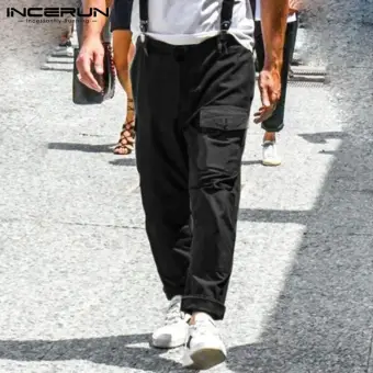 mens black skinny cargo trousers