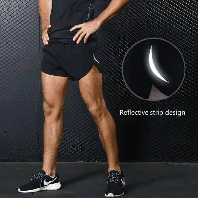 Summer Professional Quick Dry Breathable Running Shorts Men Gym Shorts Male Sport Outdoor Fitness Gym Marathon Training Short Pants
