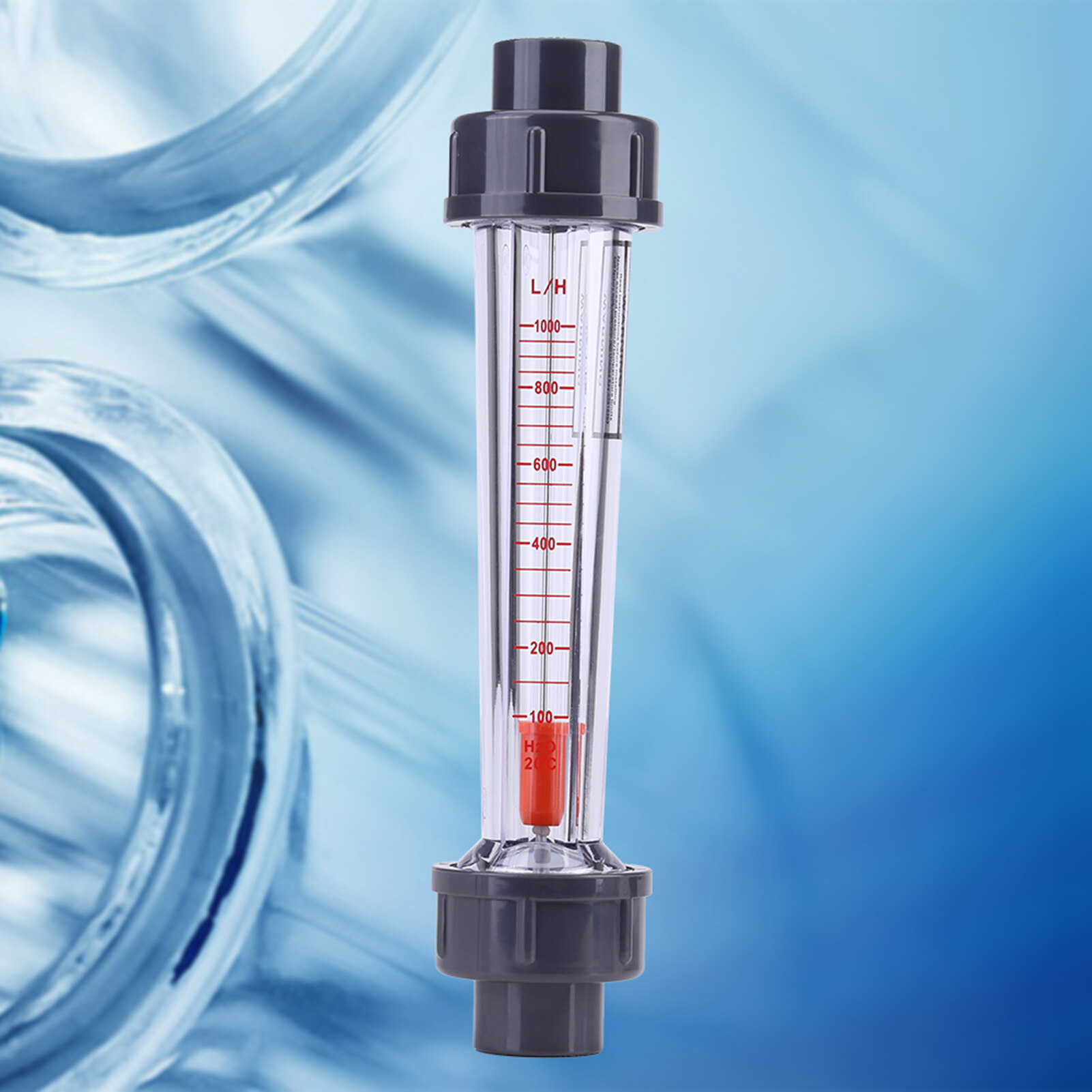 Flowmeter water flow meter plastic tube type 100-1000l/h water flow meter flowmeter lzs-15