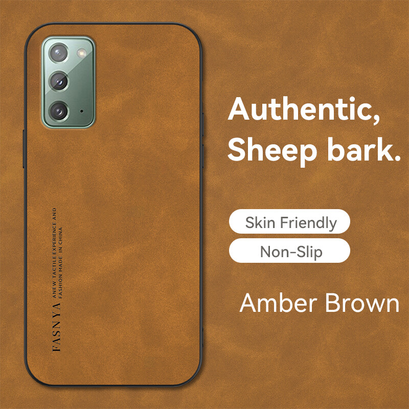 For Samsung Galaxy Note 20 Case Samsung Note20 TPU Soft Shockproof Matte Phone Casing Leather Texture Cover