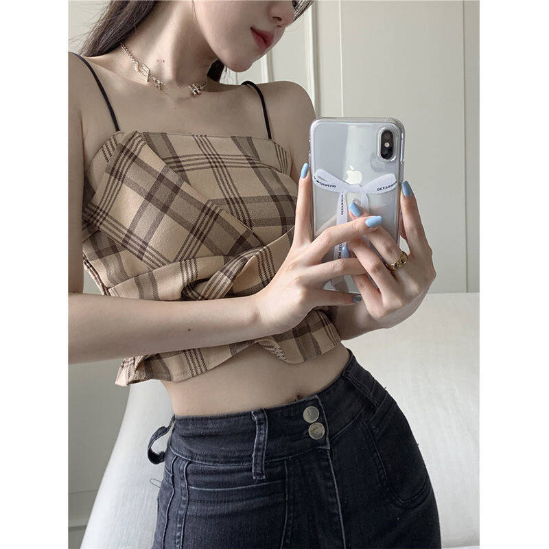 Suspender Tank Top Women Summer Top
