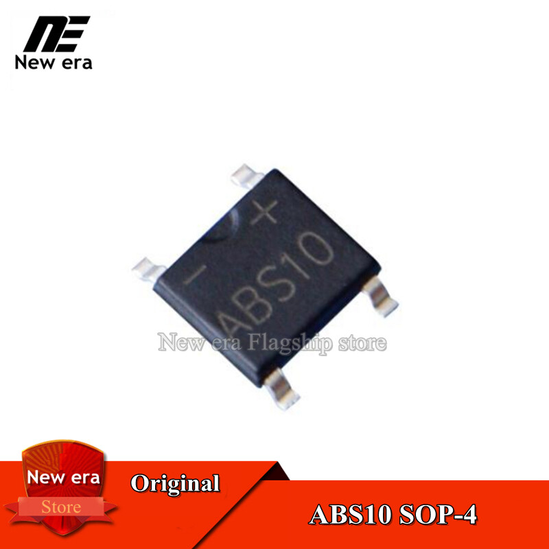 100pcs original abs10 sop-4 1a/1000v bridge rectifier new original