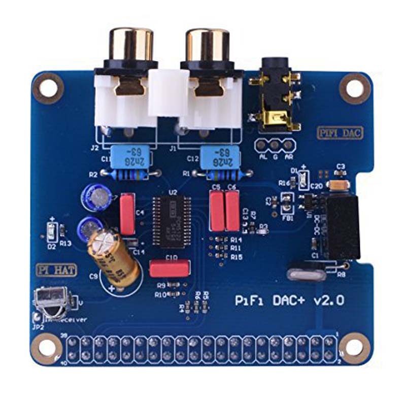 Raspberry pi 3 audio sound card module i2s interface hifi dac expansion board+black acrylic case for raspberry pi 2 /3 model b