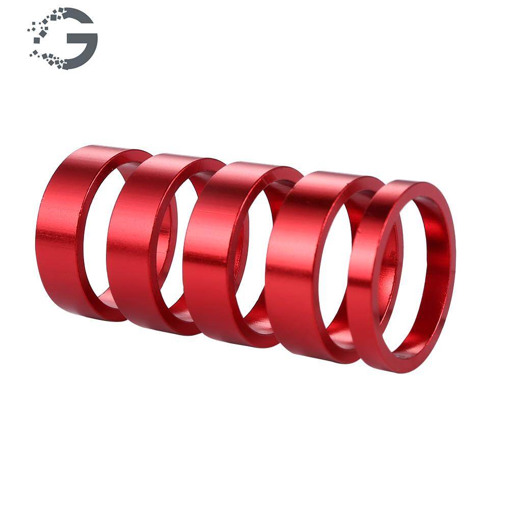 5pcs Aluminum Alloy Bicycle Headset Pad Front Riser Pad Front Fork Gasket