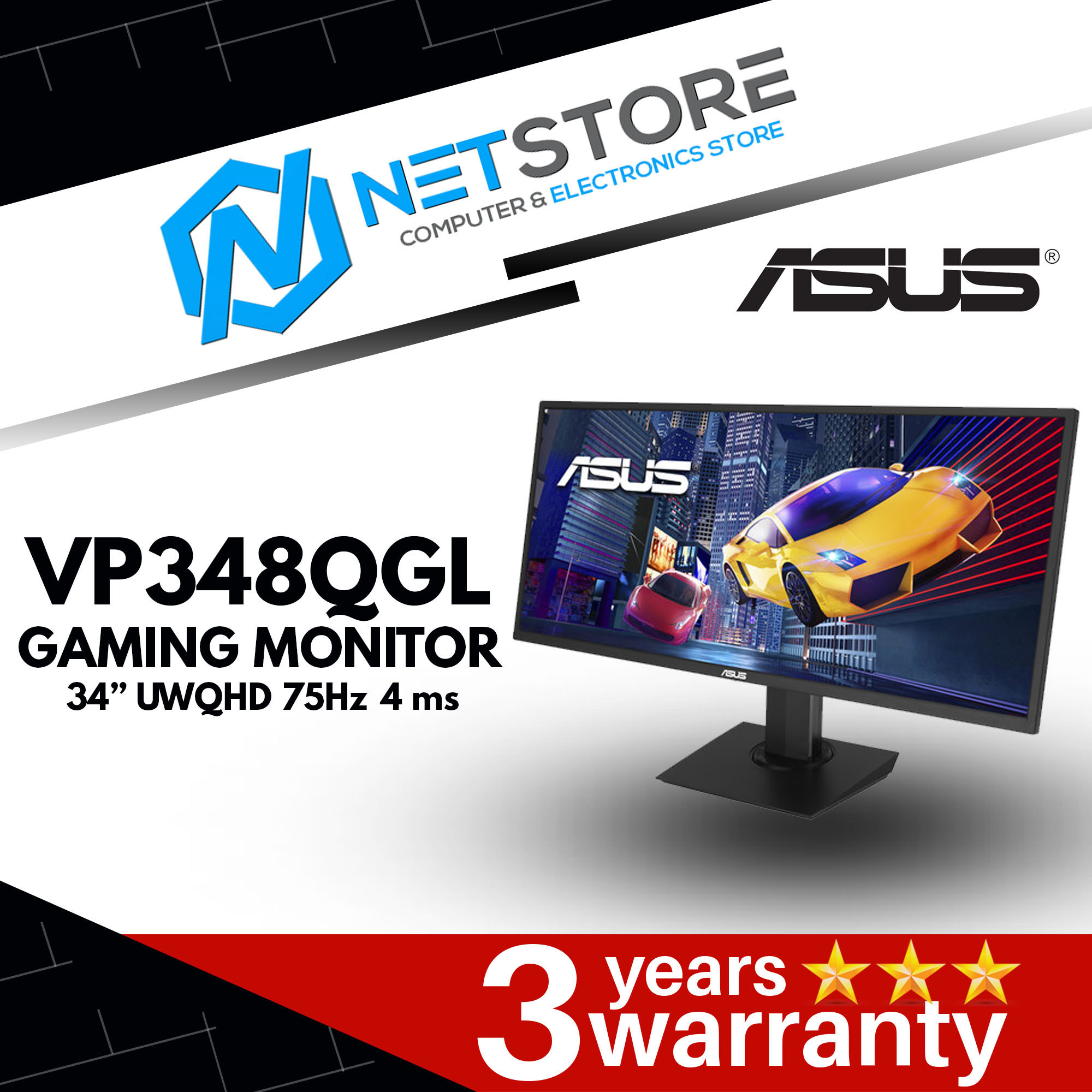 ASUS VP348QGL GAMING MONITOR – 34 INCH 