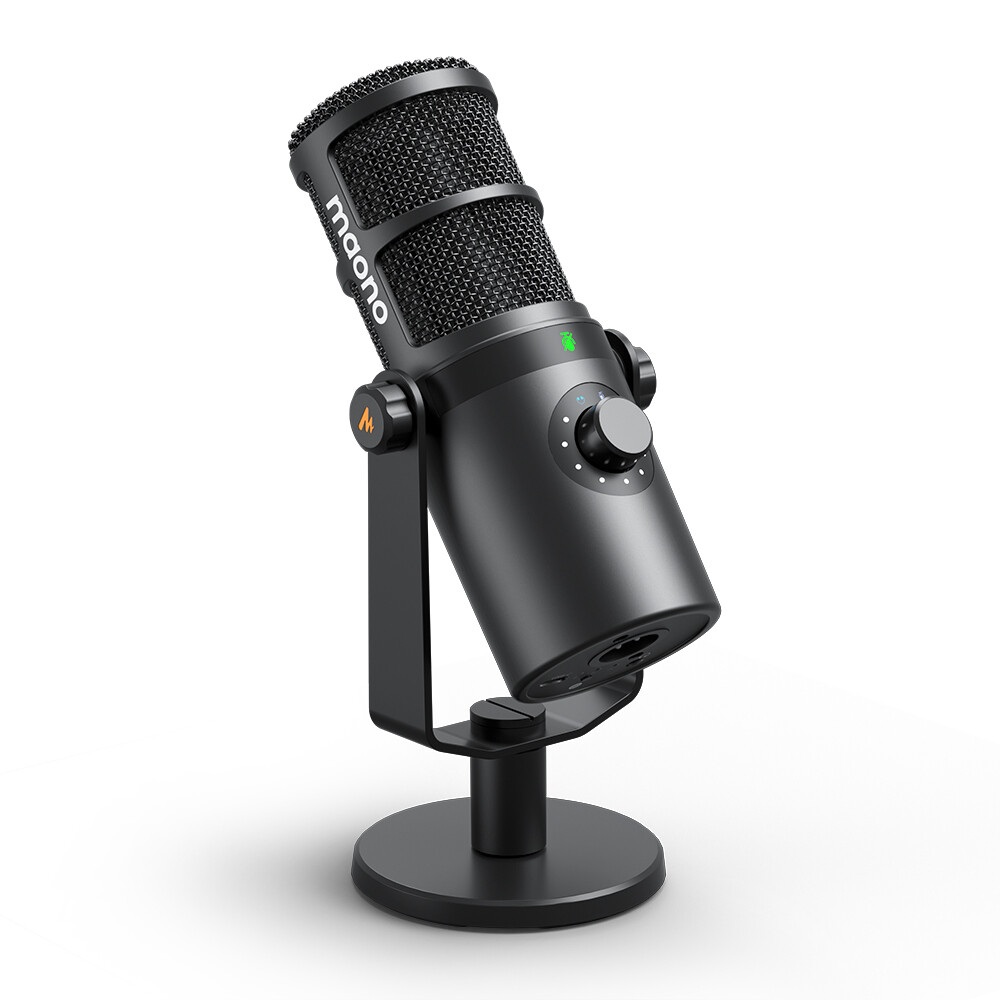 Micro thu âm chuyên nghiệp Maono PD400X micro động được sử dụng cho podcast, streaming, ghi âm