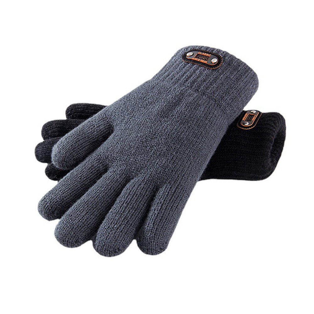 Wool Mitten Color Solid Screen High Quality Knitted Autumn Winter