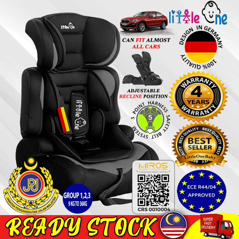 Little One Exclusive CSD Baby Car Seat Suitable For 9months to 12 Years Old Kids BEST SELLER! BLUE