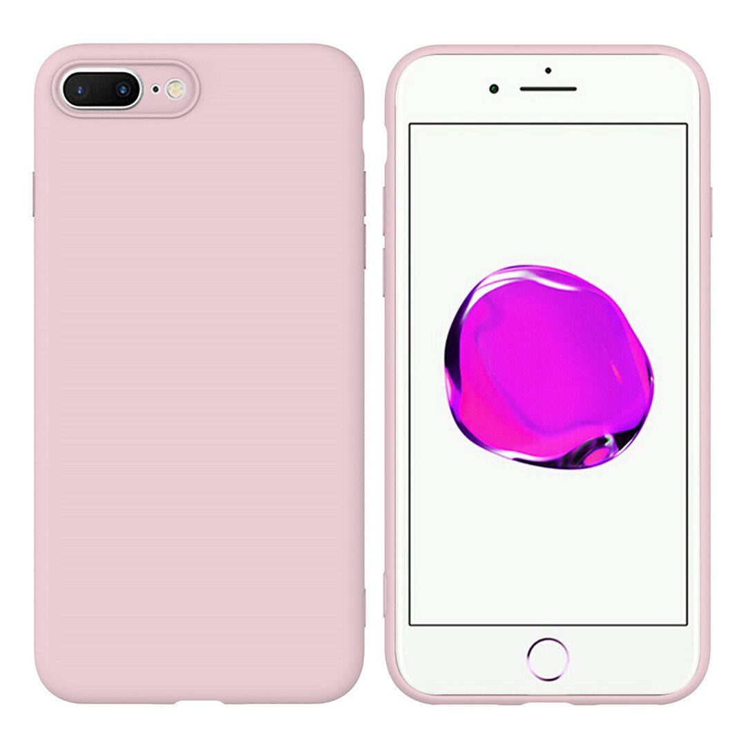 Compatible with iPhone 8 Plus (5.5") / iPhone 7 Plus CaseỐp lưng silicon mềm mới mềm Vỏ màu dễ thương Bộ đệm chống sốc Vỏ điện thoại Phone Casing