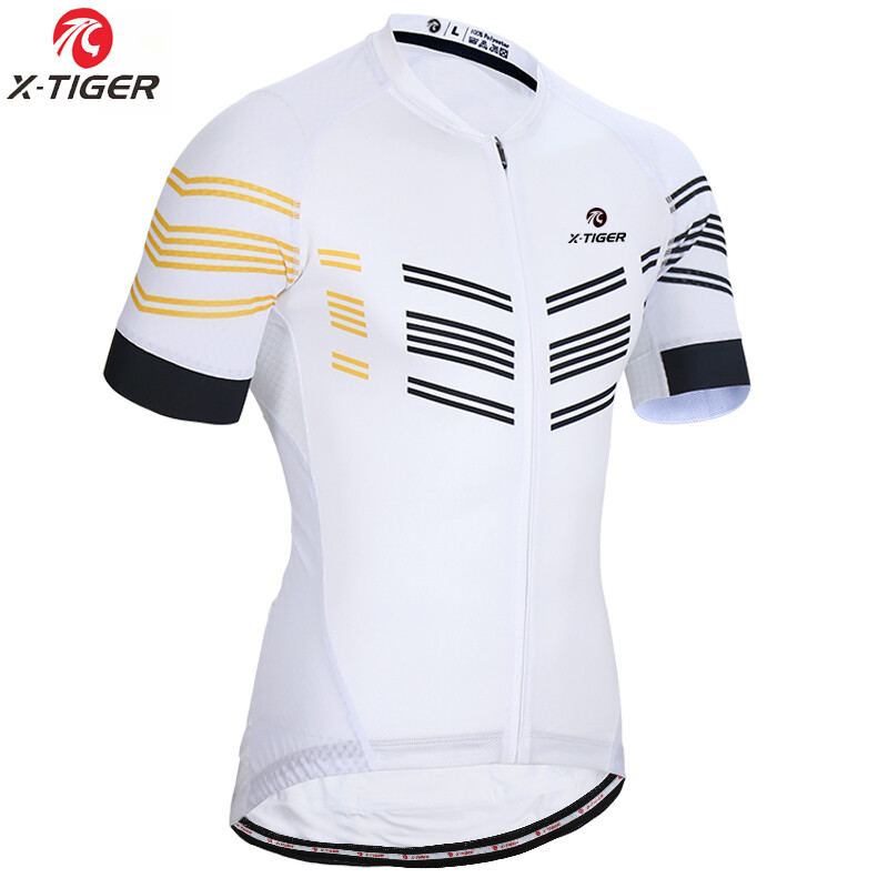 X-TIGER Cycling Jersey Man Mountain Bike Clothing Quick-Dry Racing MTB Bicycle Clothes Uniform Top Road Team Bicycle Jersey