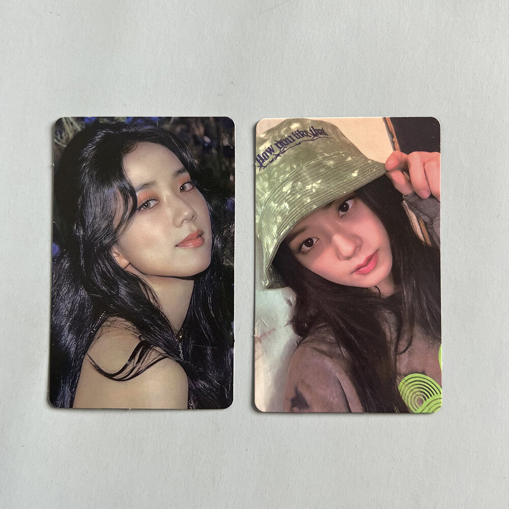 Blackpink jisoo photocard how you like that jisoo photo cards kpop idol jisoo lomo cards 2 per set