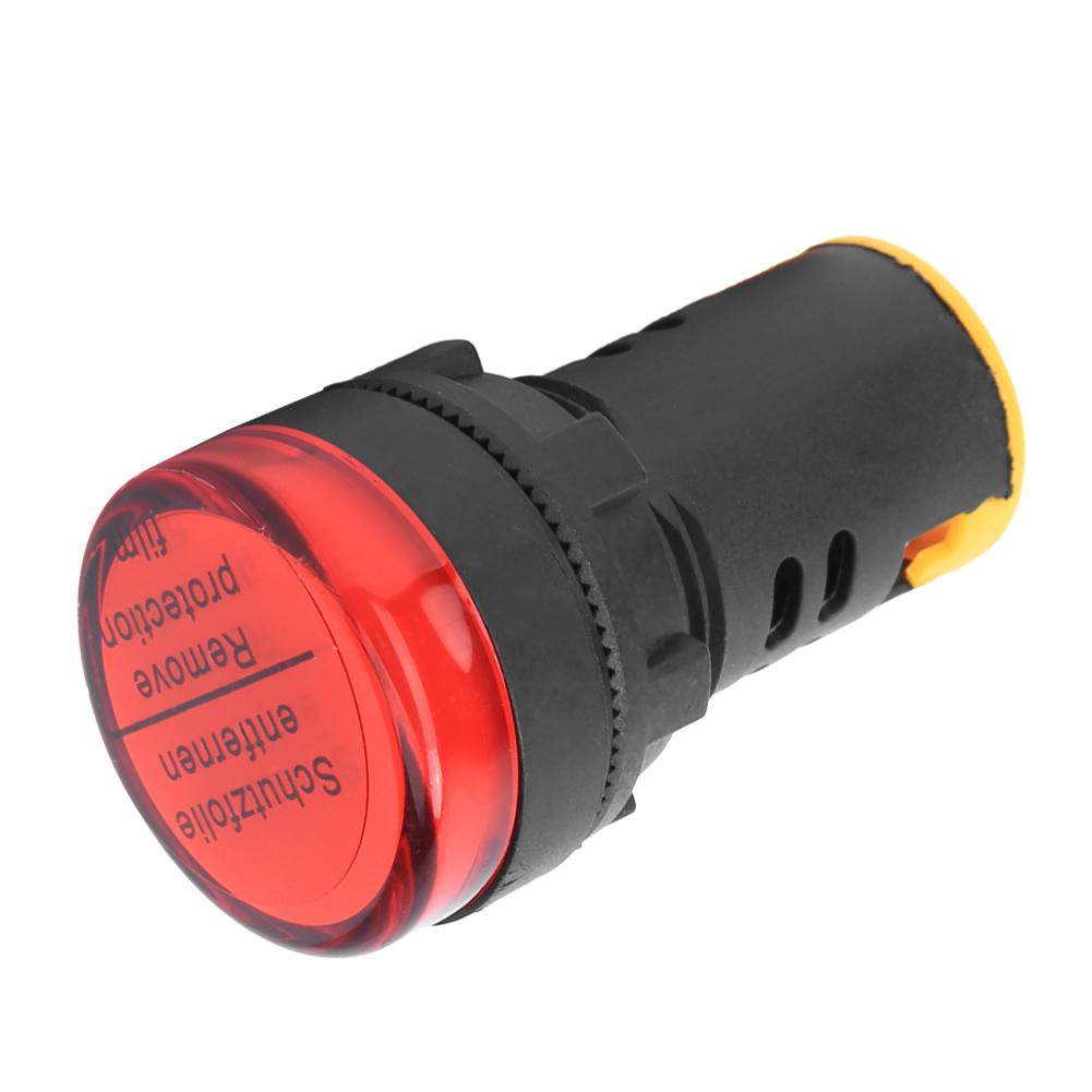 10Pcs BERM LED Power Indicator Light PC Flame Retardant Shell 22mm Diameter 110V AD16-22D/S