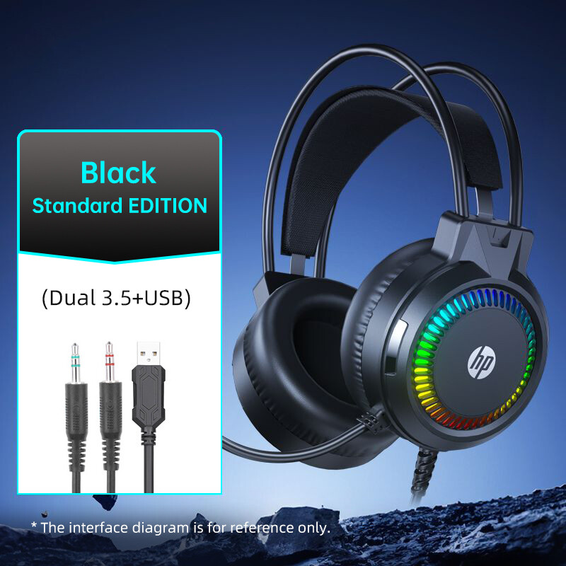HP Wired Gaming Headset - 50mm Dynamic Unit Omnidirectional Mic H220