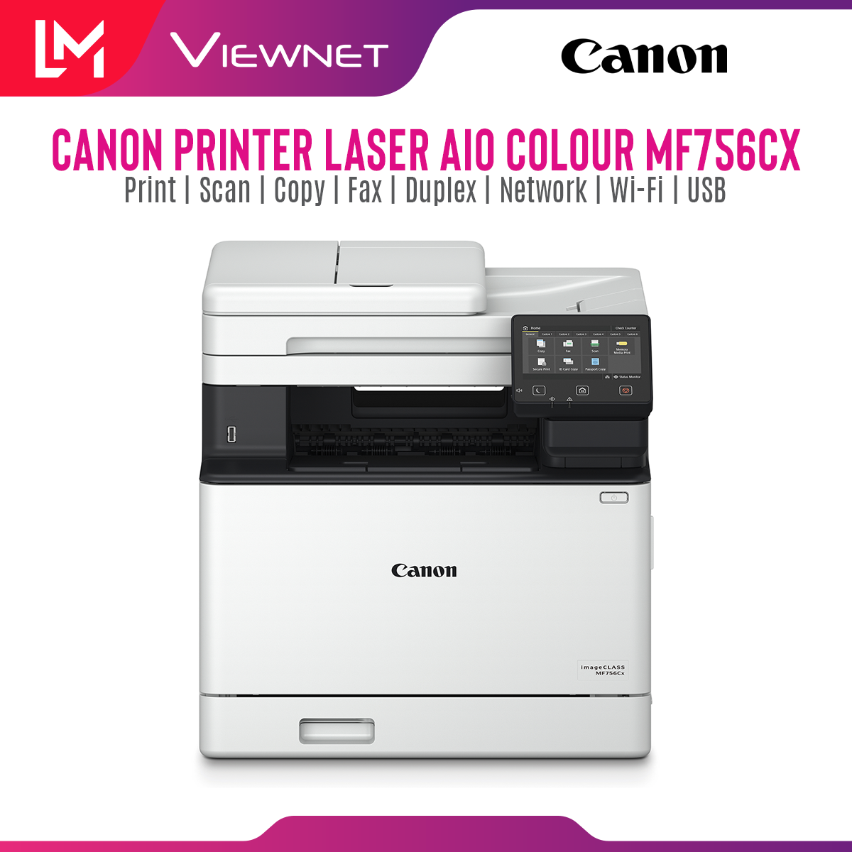 Canon image CLASS MF756Cx All-In-One Colour Laser Printer (Print/Scan ...