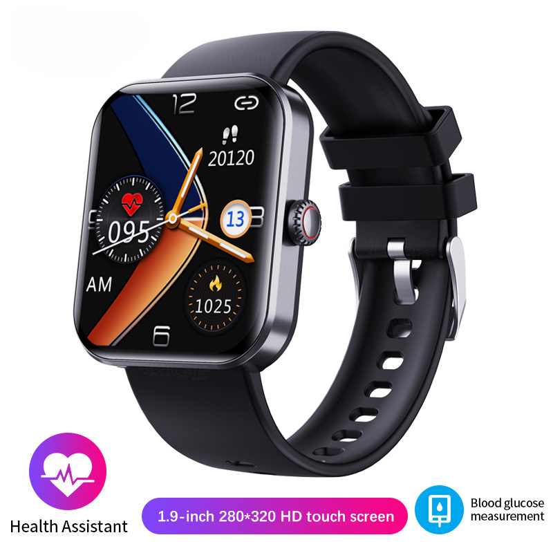 2024 Blood Glucose Sugar Oxygen Fitness Bracelet Sport Smart Watch for Ladies 1.91 Inch Screen Body Temperature Women Smartwatch