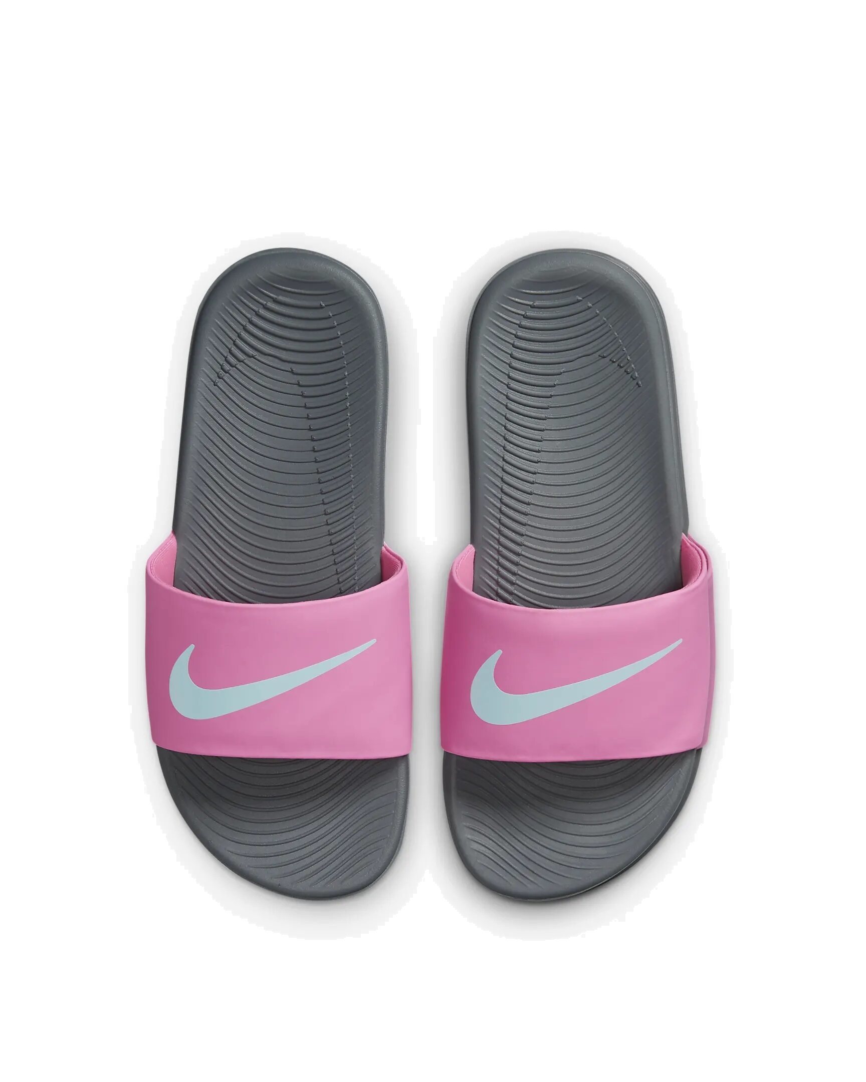 nike kawa slide gray