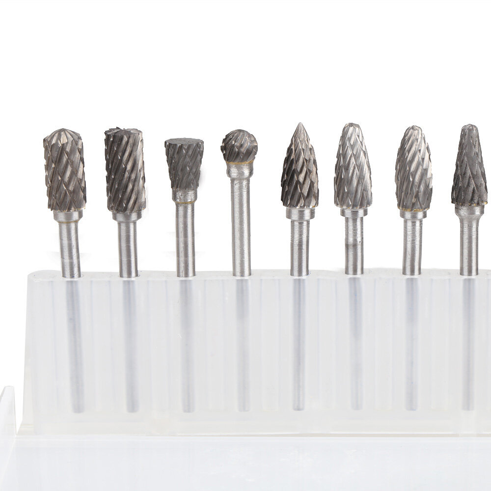 10X Solid Carbide Carbide Burrs for Rotary Drill Die Grinder Carving Bit