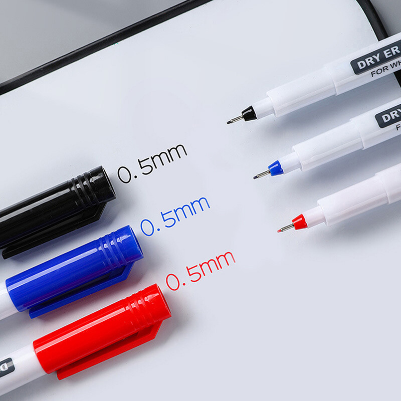 Behoo Erasable whiteboard pen extremely thin 0.5MM dry erasing pen office examination waterproof marker pen