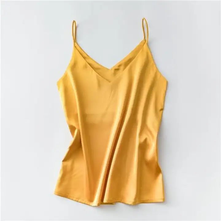 satin silk tank top