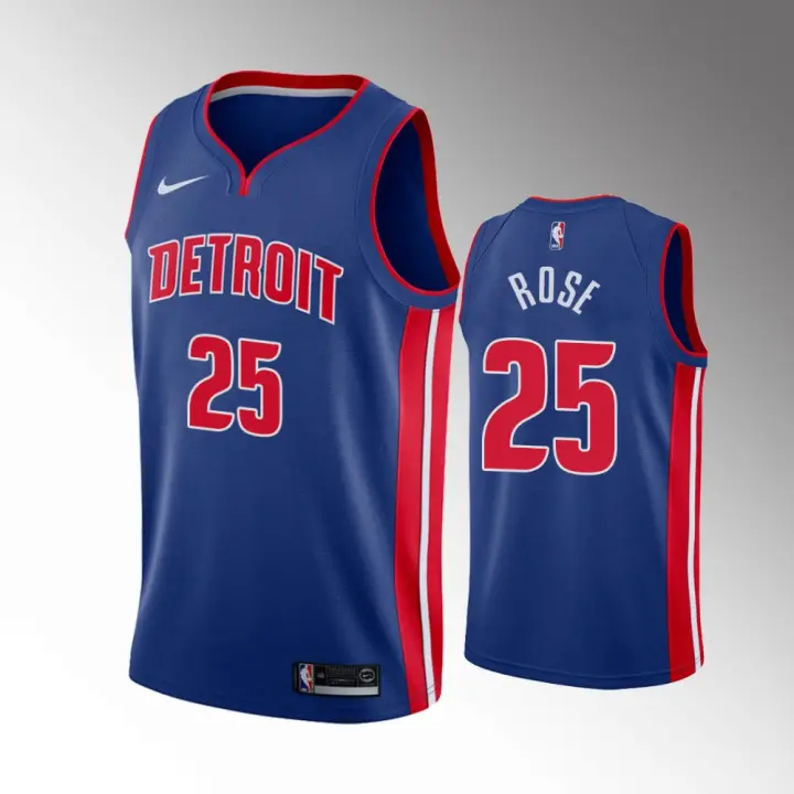 derrick rose jersey detroit pistons