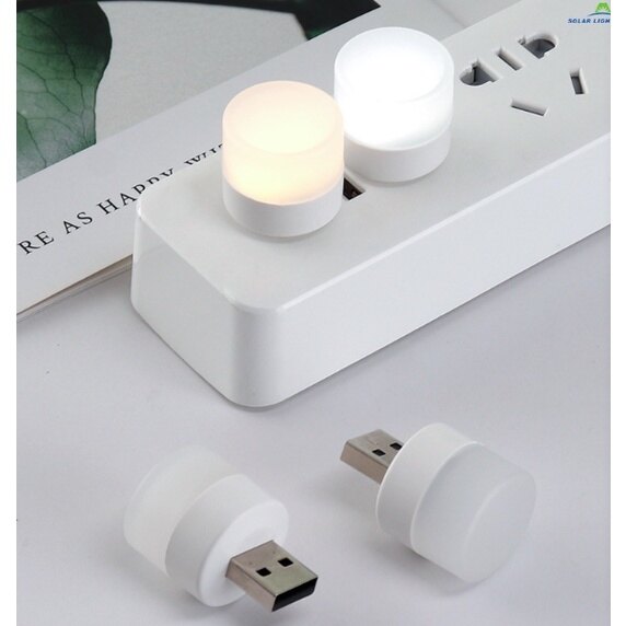 Jmax 2Pcs USB Night Light LED Light Plug-in Mini Night Light Bulb Eye Protection Lamp Portable Energy Saving
