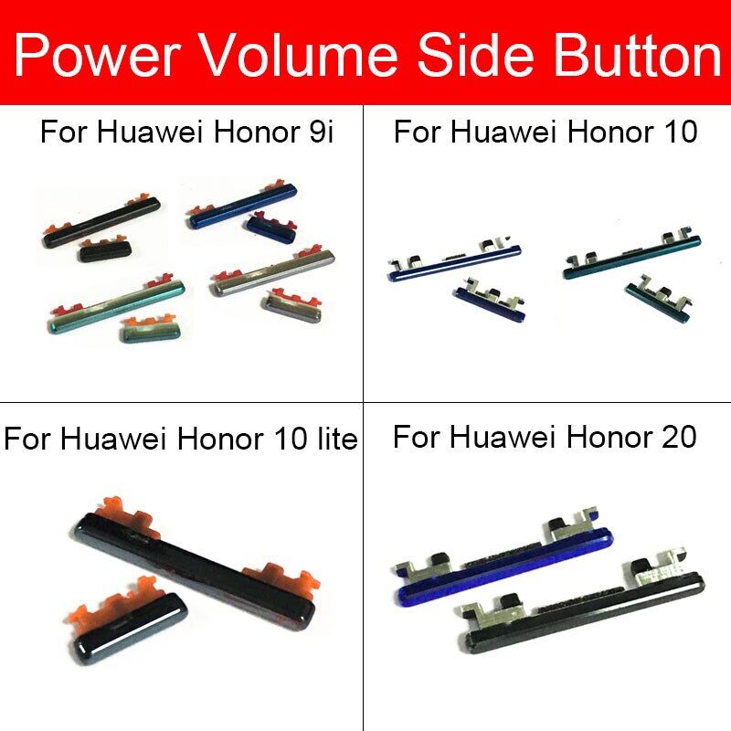 Power Volume Button Flex Rion For Suitable For Huawei Honor 9I 10 20 Lite Up Down Audio Control Button Replacement Repair Parts