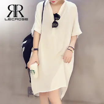 chiffon shirt dress plus size