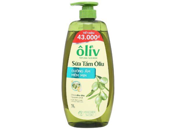Sữa tắm ôliu dưỡng ẩm mềm mịn 1l