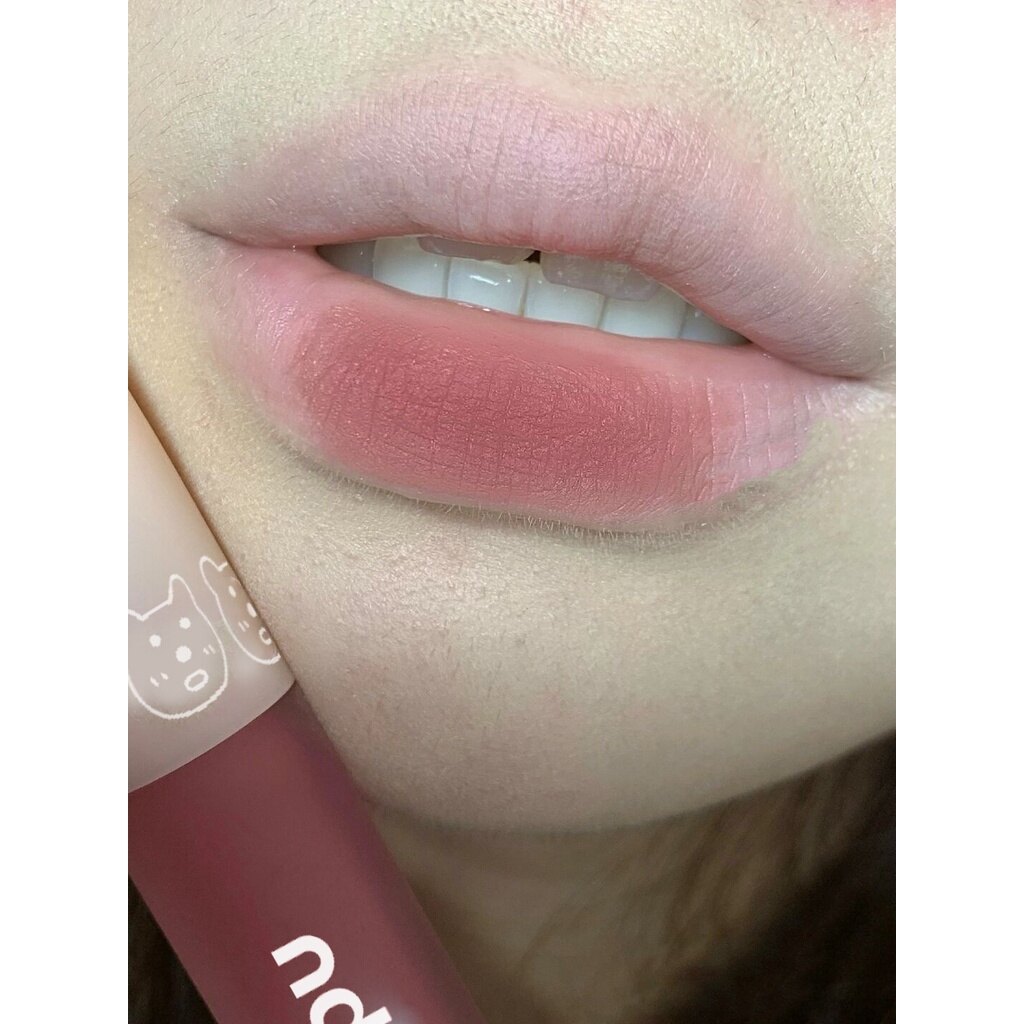 DAIMANPU Pink Bear Matte Velvet Lip Gloss Lipstick Long Lasting Waterproof Lip Glaze Lip Mud