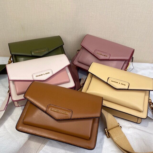 charles & keith envelope satchel