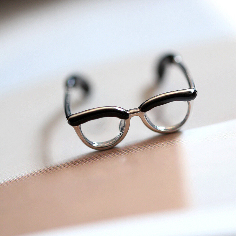 【ZNBY】Cute eyeglasses open Ring