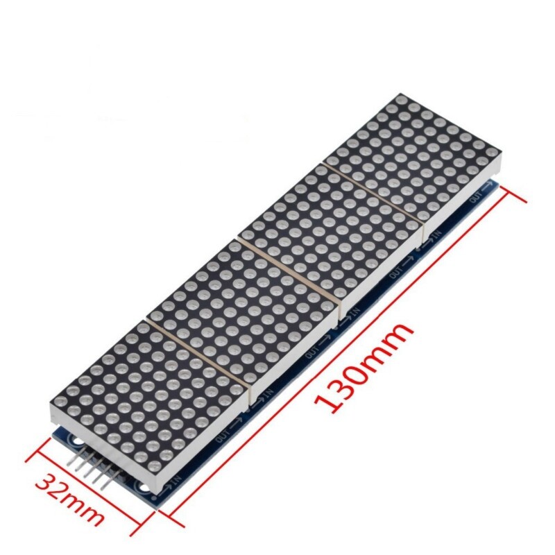 Mô Đun Ma Trận Điểm MAX7219, Vi Điều Khiển Màn Hình 4 Trong Một, Với Dòng 5P