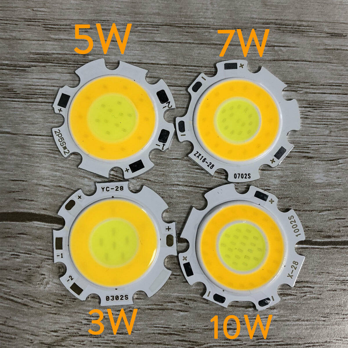 ERANPO  Hạt Đèn LED Tròn Hai Tông Màu 3W 5W 7W 10W Chip Cob Cho Bóng Đèn LED