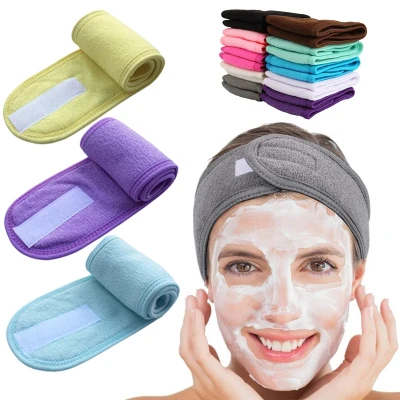 Adjustable Wide Hairband Yoga Spa Bath Shower Makeup Wash Face Cosmetic Headband For WomenMake Up Accessories