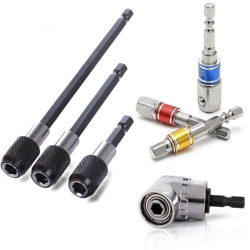 105 Degree 1//4/" Hex Drill Bit Screwdriver Holder Extension Angle Impact Drive UK