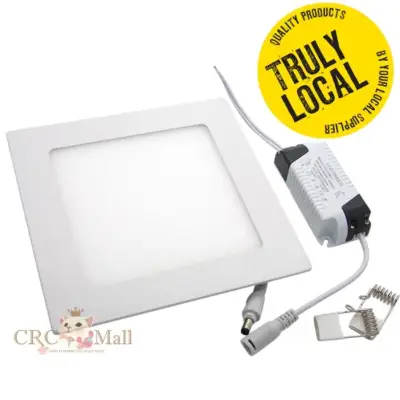 18W 8"Inch Led Panel Downlight Square LED Ceiling Recessed Light Daylight - 1 pcs