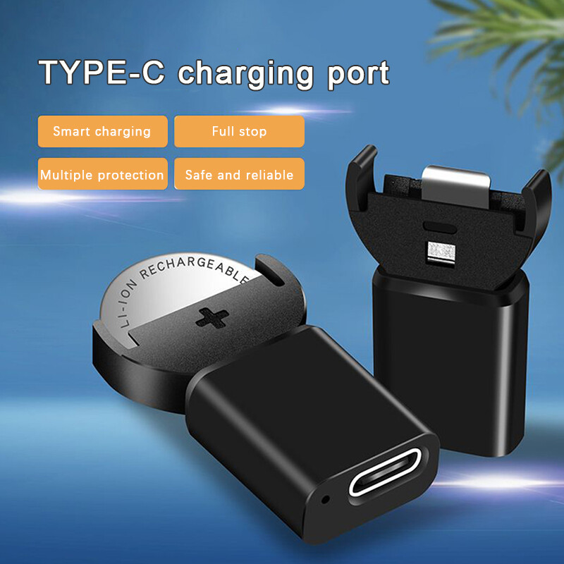 TrailB Button Battery Charger Door Open Reminder Charger Mini Button Battery TYPE-C Joint Mini Smart USB Charger
