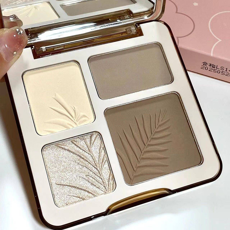 Highlighter Contour High Gloss 3D Matte Blush Palette