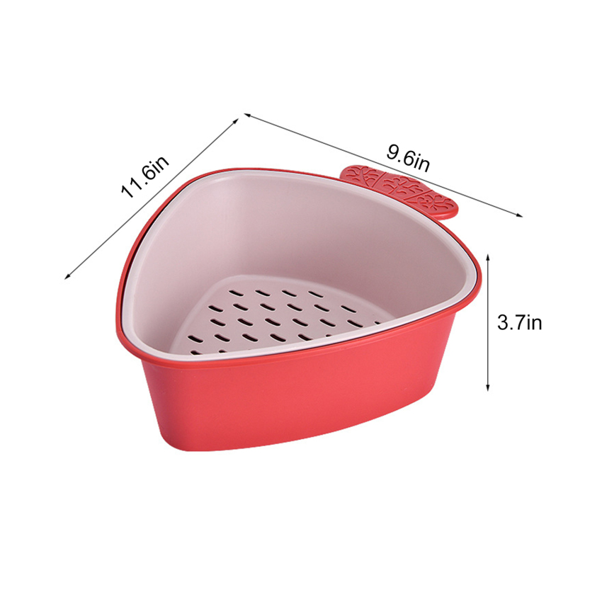 Rổ Thoát Nước Bồn Rửa Nhà Bếp Đa Năng Rổ Lọc Nước Hai Lớp Giỏ Phân Loại Đựng Đồ Nhà Bếp
