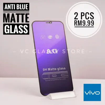 VIVO V21 4G/V21 5G/V21e/V20/V20 Pro/V20se/V15/V15 Pro/V17/V17 Pro/V19 Anti Blue Matte Full Tempered Glass