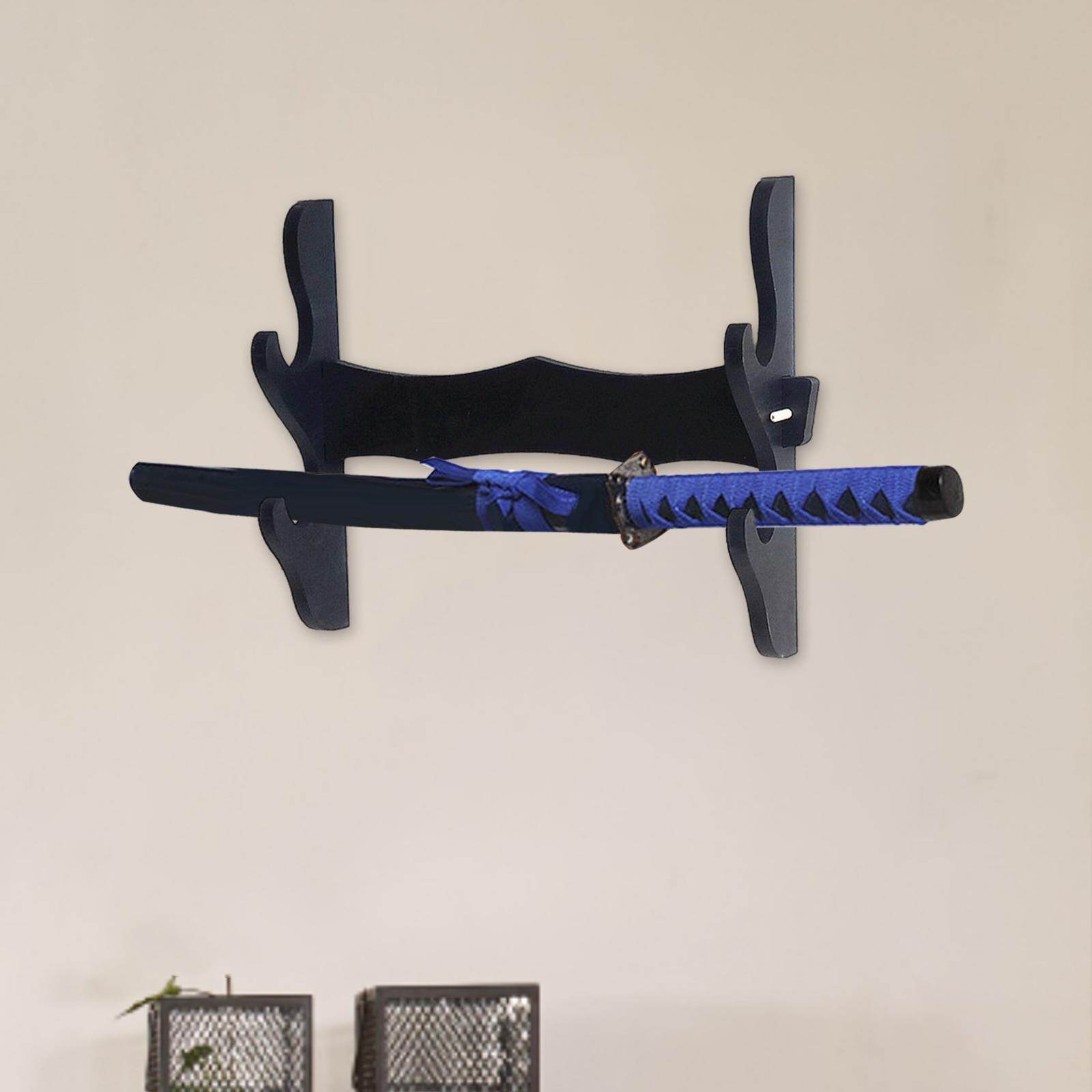 Crafts Creation Sword Stand Storage Holder Bracket Hanger Support Wall Mount Display Rack for Wakizashi Tanto