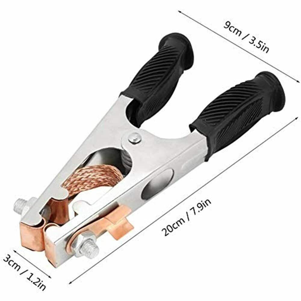 Welding Ground Clamp, Electroplated Copper, Magnetic, 500A, US