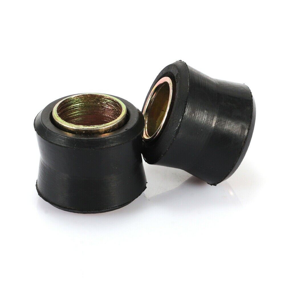 2pc12MM Motorcycle Rear Shock-Absorber Rubber Bush Suspension Universal Black